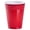 Red, variant on Disposable, Solid Color, Durable Party Dimensions Plastic Cups in Blue, 18 oz: Ideal for Parties, Events, and Everyday Beverage Needs:16CT