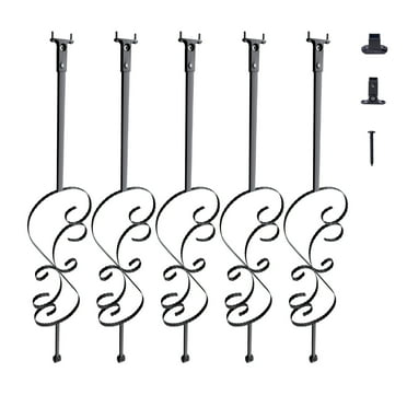 Deckorators 40 in. Satin Black Aluminum Round Classic Baluster (10-Pack ...