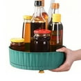 thumbnail image 2 of Bxaolu Plastic 10-Inch Round Lazy Susan Organizer for Kitchen Pantry Storage - Turntable Spice Organizers and Storage for Cabinet, Refrigerator, Table Top, Countertop, Bathroom(1Pack, Green), 2 of 8