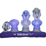 Gemmy Airblown Inflatable Haunted Mansion Scene with Music and Synchronized Light Show, 5.5 ft Tall