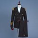 thumbnail image 5 of Uniforme de capitán de aerolínea para hombre, disfraz de piloto para el día de la carrera de Halloween, conjunto de traje de trabajo de oficial de la marina, chaqueta y pantalones de 2 piezas, 5 of 5
