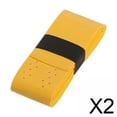 thumbnail image 1 of 2xTennis Raqueta De Bádminton Cinta Envolvente Accesorios Overgrip Cinta De Agarre Cinta De Mango Amarillo, 1 of 8