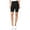Black, variant on Women's Plus Size Elastic High Waist Workout Running Active Solid Biker Shorts Pants