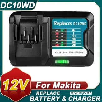 Makita DC18RC Replacement Charger - 18V Rapid Li-ion Charger For BL1815 BL1830 BL1840 BL1850 Batteries