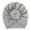Gray, variant on Solid Nursery Hospital Turban Hat Cap Beanie Bonnet with Flower for Baby Girls Toddlers Newborns Infants