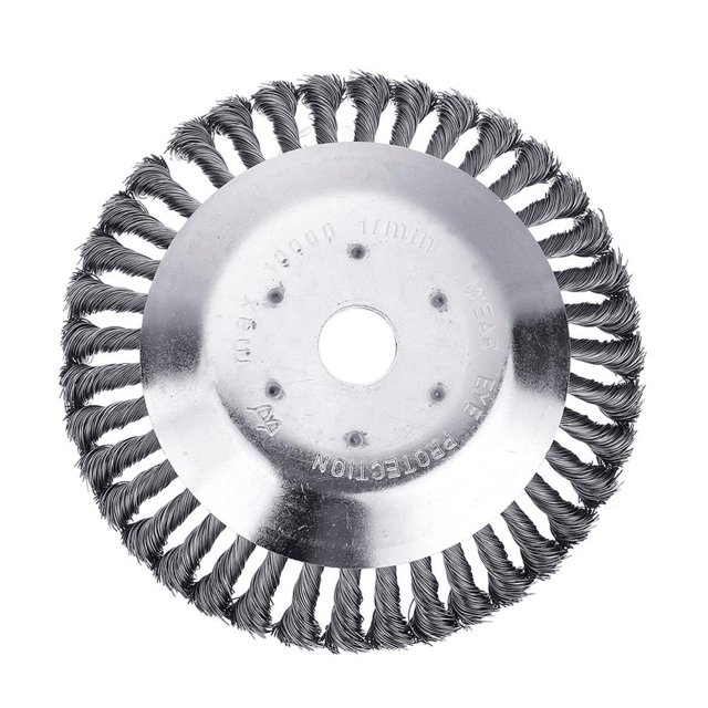 Alambre de acero Cortacésped Rueda Cortacésped Cortador de óxido Cabezal de deshierbe 6 pulgadas