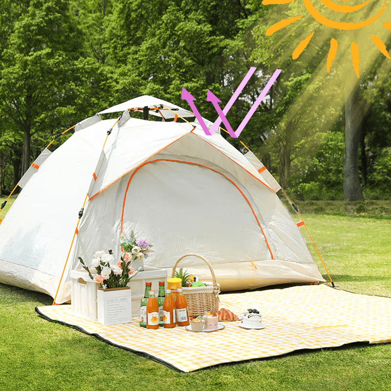 Waterproof Camping Dome Tent Automatic Pop Up Quick Shelter Outdoor Hiking，All-Weather Outdoor Tent，Suitable for 2-3 people