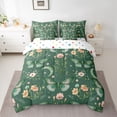 thumbnail image 2 of Homewish Green Butterflies 7pcs Bedding Comforter Set for Boys Girls,Chic Flowers Queen Bedding Sets Super Cozy,Spring Graden Queen Sheet Sets,Microfiber Bedroom Decor,Reversible, 2 of 8