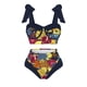 thumbnail image 3 of Traje de baño para mujer, bikini de una pieza con cordones y estampado del Día de la Independencia, falda larga, conjuntos de dos piezas, trajes de baño para mujer, 3 of 4