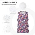 thumbnail image 3 of Sikiie colorful Skull flower daisy Basketball Jersey Reversible Men's Mesh Athletic Sports Shirts Training Practice S-4XLSmall, 3 of 6