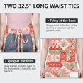 thumbnail image 6 of Pioneer Flower Floral Print Pattern Apron for Women and Men, Cotton Linen Waterproof with Pockets, Adjustable, 33x27 Inch for Kitchen, Gardening, BBQ, Salon, 6 of 6