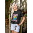 thumbnail image 3 of Smurfette Always Vibing Diamonds Women's Graphic T Shirt Tees Brisco Brands S, 3 of 5