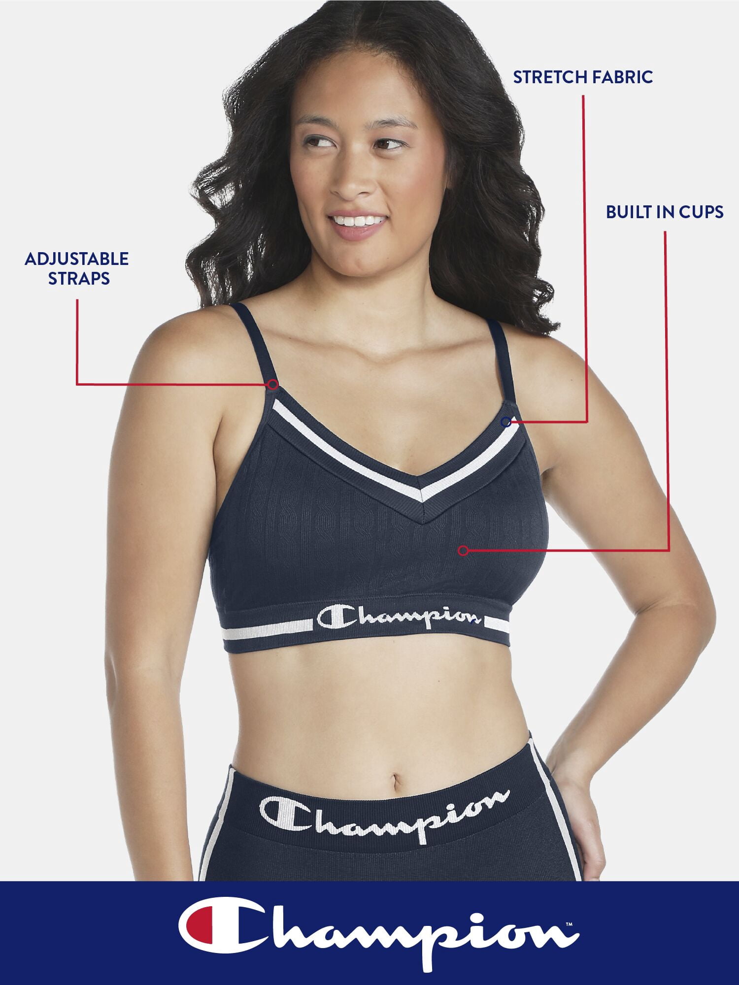 Champion Women's Seamless Low Impact Sports Bra, Sizes S - XXL