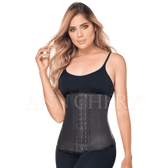 Ann Chery 2021 Clasica 3 Hooks Fajas Latex Waist Trainer Cincher Black XXX-LARGE