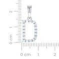 thumbnail image 2 of 925 Sterling Silver Unisex 0.57ct Moissanite Letter Name Personalized Monogram Initial D Alphabet Charm Pendant Necklace, 2 of 2