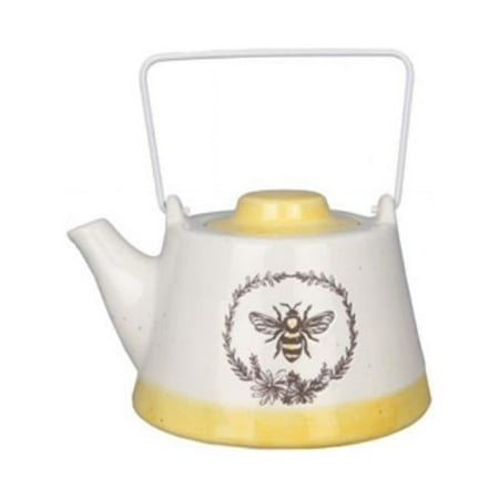 

Youngs Ceramic Bee Teapot with Metal Handle
