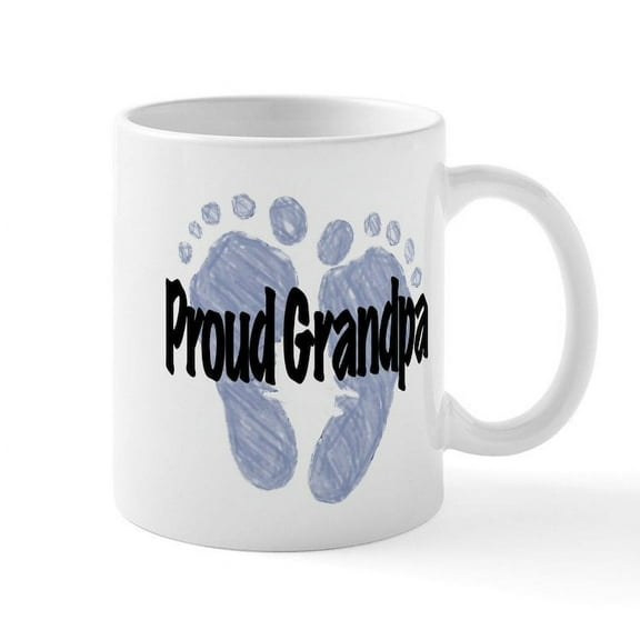 CafePress - Proud Grandpa (Boy) Mug - 11 oz Ceramic Mug - Novelty Coffee Tea Cup