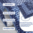 thumbnail image 3 of Printed Rug with Braided Pattern on it, Washable Rugs 2x6 Hallway Runner Non Slip Kitchen Rugs Soft Non Shedding Low Pile Entryway Rug Stain Resistant Carpet for Bath Laundry Room, 3 of 8