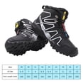 thumbnail image 2 of Zapatos de senderismo Zapatillas casuales para hombre PU transpirable para otoño invierno (45) Blanco, 2 of 9