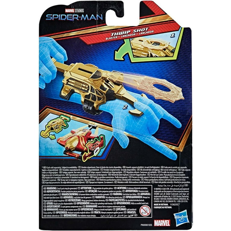 Spider-Man Marvel Thwip Shot Blaster Role Play Toy, Includes 3