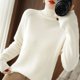 thumbnail image 1 of Suéter de solapa alta para mujer de otoño e invierno, camisa de manga larga para mujer, suéter de cuello alto adelgazante ajustado, 1 of 6