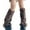 A-Khaki2, variant on Womens Leg Warmers Leopard Print Fuzzy Over The Knee Socks Y2K Retro Soft Comfort Winter Streetwear Slouch Socks