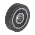 thumbnail image 3 of Uxcell PU Pulley Roller Bearing 5x20x5mm Polyurethane Coated Guide Wheel for Industrial, Black, 3 of 5