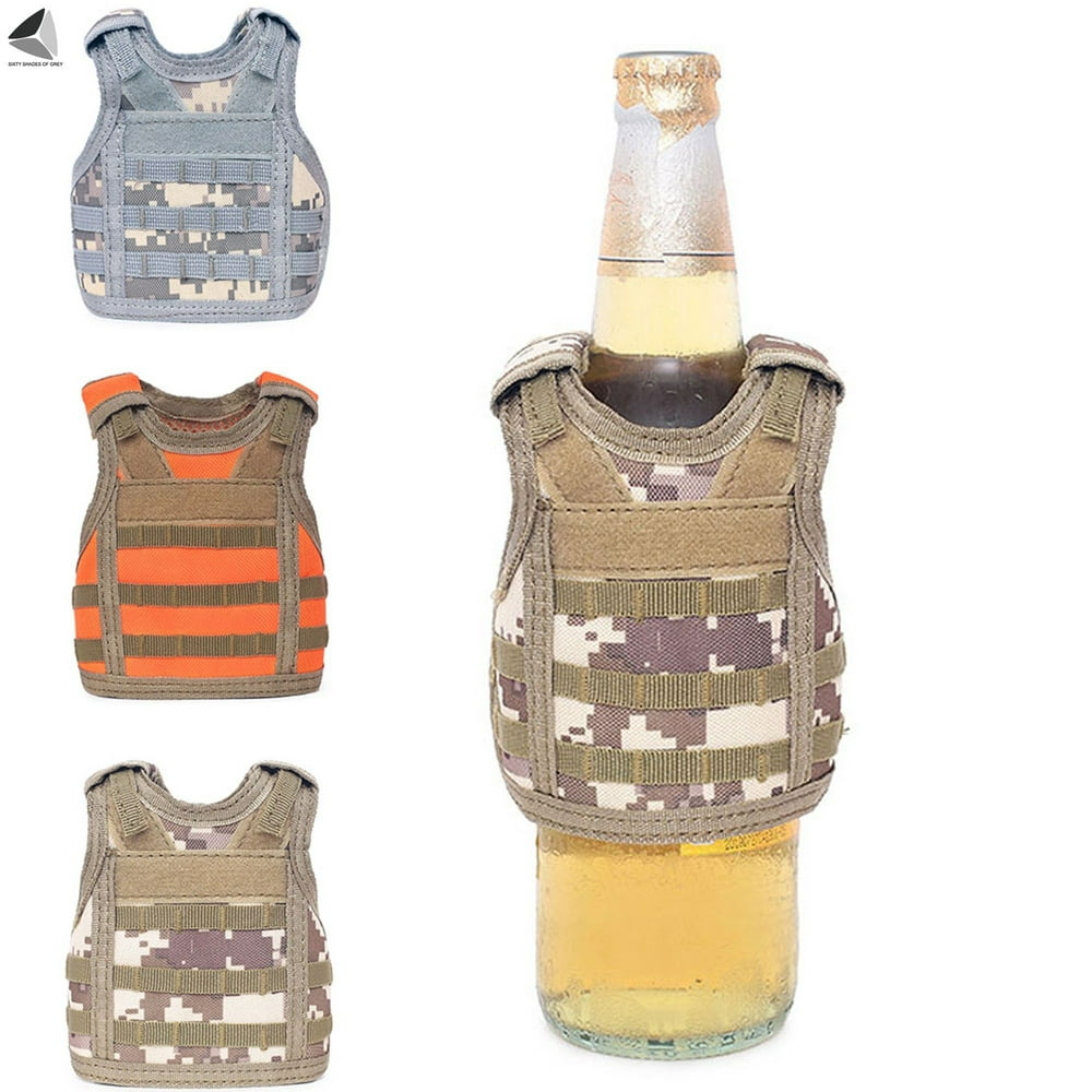Sixtyshades 3 Pcs Mini Tactical Beer Vest Beer Bottle Decorative Cover ...