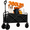 RA01-Black, variant on ANSFIL Collapsible Wagon with All-Terrain Wheels, Folding Utility Heavy Duty Wagons for Sports, Shopping, Camping, Grocery, Black