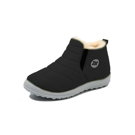 

Tenmix Girls Casual Winter Boots Outdoor Breathable Round Toe Snow Boot School Black 9C