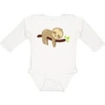thumbnail image 3 of Inktastic Cute Sloth, Baby Sloth, Lazy Sloth, Sleeping Sloth Boys or Girls Long Sleeve Baby Bodysuit, 3 of 5