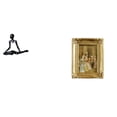 thumbnail image 1 of Luzkey Creative Abstract Thinker Statue Resin Photo Frame Decorative Figurine Unique Sculpture Card Display Holder Poster Glass Front Picture Frame Ornament, 1 of 8