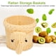 thumbnail image 1 of Cestas para servir alimentos, cestas de ratán con forma de elefante para pan y frutas, cestas de ratán para almacenar, artesanía excepcional, 1 of 12