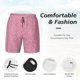 thumbnail image 3 of Balery Glitter Pink Bañador para hombre, shorts de playa de secado rápido con entrepierna y forro de compresión-Small, 3 of 6