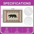 thumbnail image 4 of Cabin Bear Washable Fabric Decoration Table Mats Placemat Wild Animal Table Place Mats Rustic Cabin Country Placemats Microfiber Nature Wildlife Bear Table Mats for Kitchen 18"x12", 4 of 4