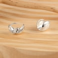 thumbnail image 6 of Lancharmed Stud Earrings for Women Wide Surface Silver Plated Earring Gifts for Women, 6 of 7