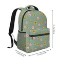 thumbnail image 2 of Honeii Pig Face With Sunflower Print Backpack for Both Men and Women, Basic Bookbag for College, Work, or Travel,Rucksack Computer Bag-One Size, 2 of 5