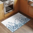 thumbnail image 3 of Blue Spring Floral 2'x3' Washable Rug, Watercolor Elegant Pastoral Flowers Non-Slip Doormat Area Rugs for Entrance Bathroom Bedsides, StainResistant Carpet for Kitchen Bedroom, Entryway Floor Mat, 3 of 9