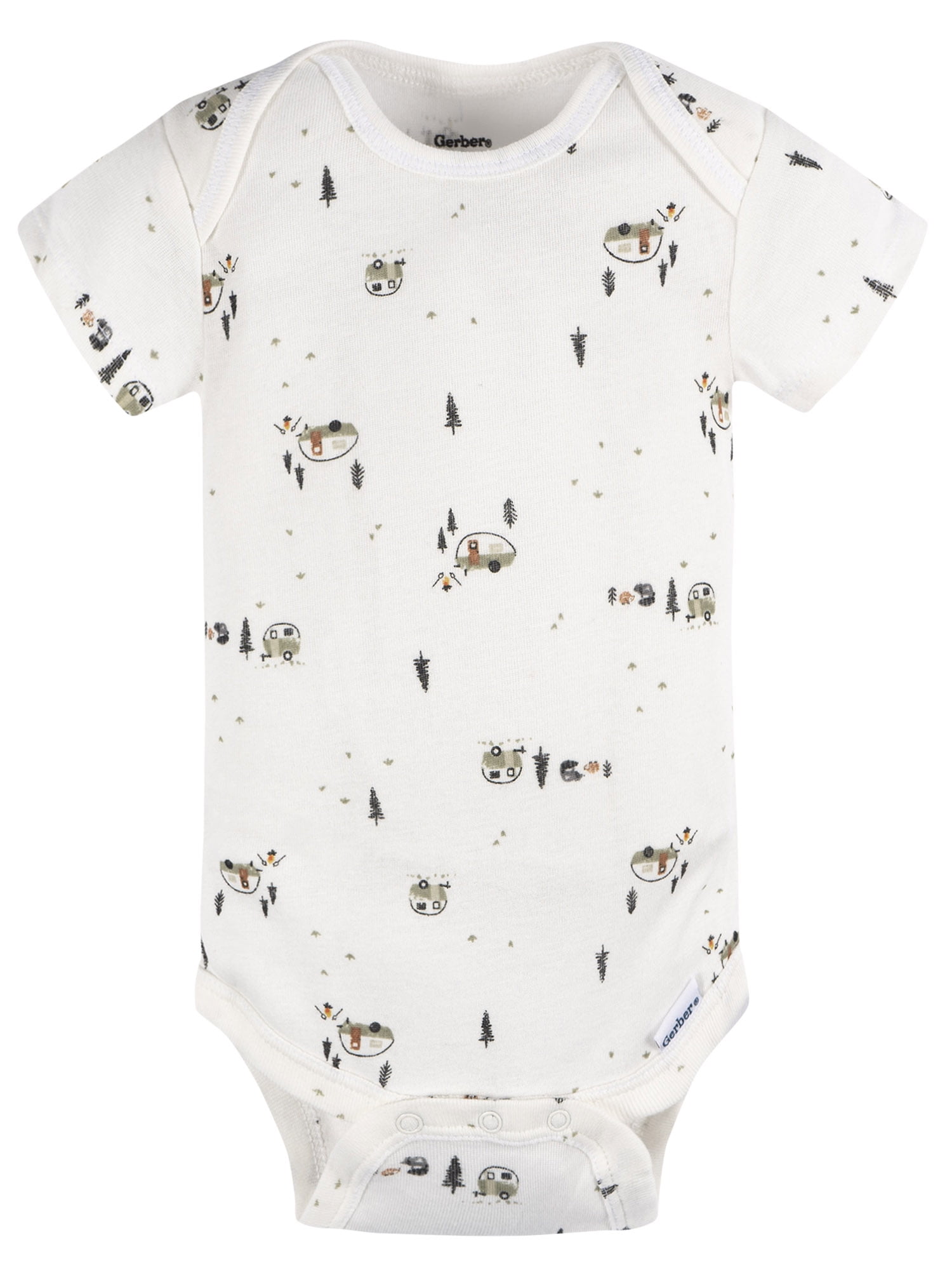 Gerber Baby Boy Casual Short Sleeve Bodysuits, 3-Pack, Sizes Preemie - 12 Months