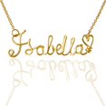 thumbnail image 2 of Personalized Wire Name Necklace 18k Gold Plated-Custom Handmande Any Tiny Name Jewelry, 2 of 2