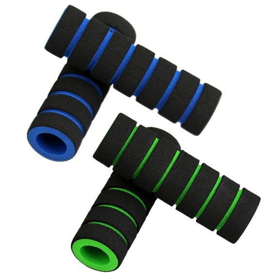 2 Pair Soft Shock-Absorbing Mountain Bikes Handlebar Grips Bicycles Sponge Cover Handlebar Bar Grips Bikes Bar Grips