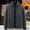 072-Gris, variante sur Handshe Veste en Molleton pour Hommes, Col Montant Décontracté et Élégant de Couleur Unie avec Poches Zippées, Molleton Thermique Épais pour Tenue Décontractée et Activités Extérieures