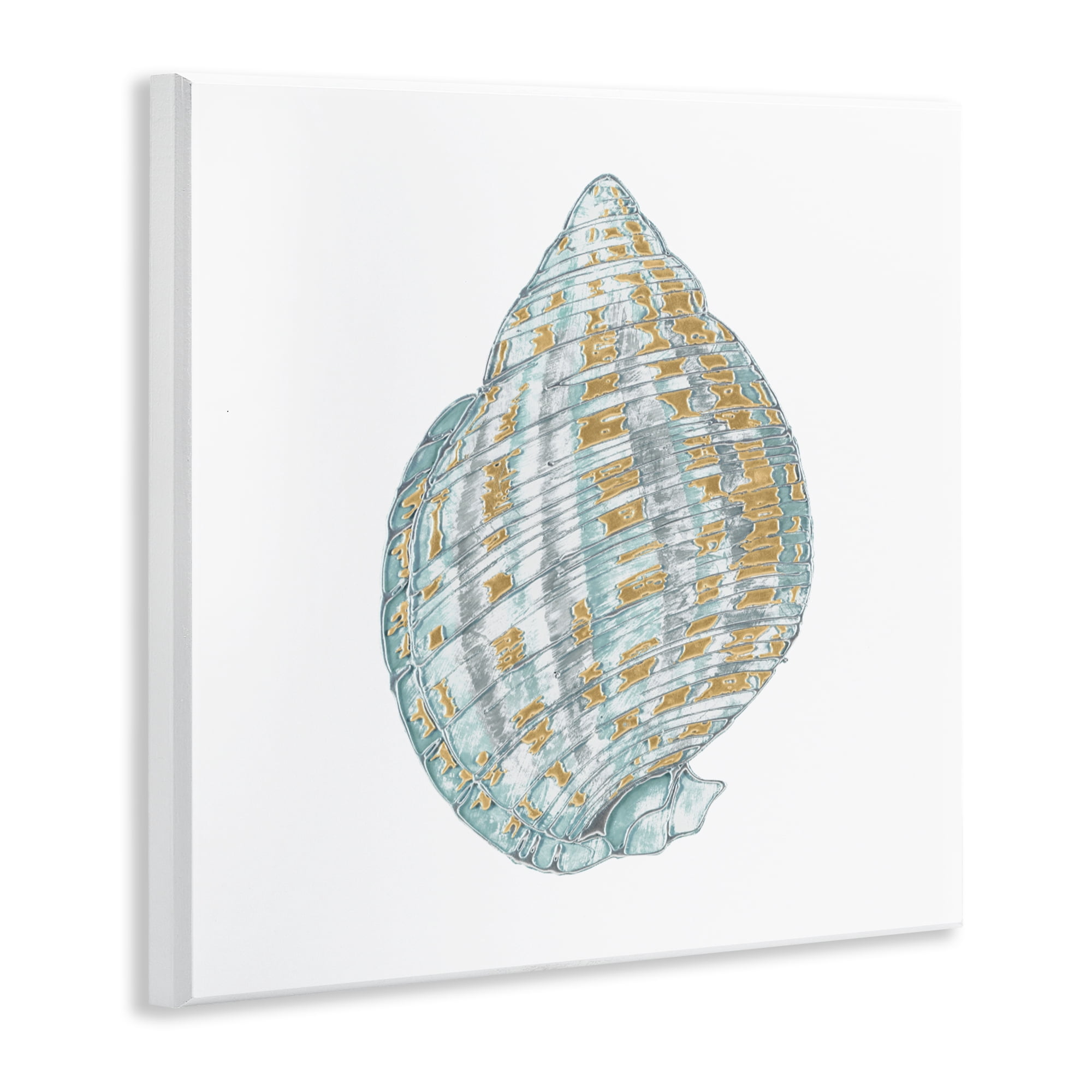 Stupell Industries Regal Shells Spiral Wall Plaque Art, design by Lorenzo Collective