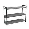 thumbnail image 4 of Household Essentials 3-Tier Wide Storage Shelf, Faux Gray Slate, 4 of 6