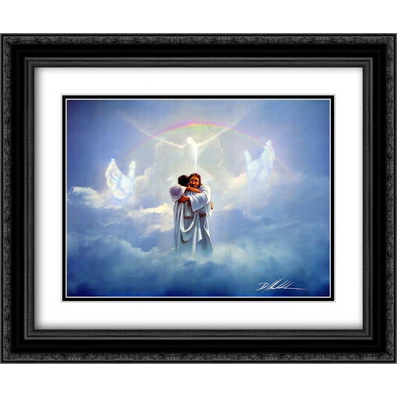 Homecoming 2x Matted 20x24 Black Ornate Framed Art Print by Danny Hahlbohm