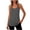 Gray, variant on Zynoxe Womens Spaghetti Strap Tank Tops Summer Solid Color Sleeveless Camisole Tops for Women Casual Comfortable Round Neck Fitness Clothing (Gray,S)