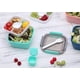 thumbnail image 5 of Contenedor grande y versátil para almuerzo con ensalada, pequeño, verde, sin BPA, PP, diseño a prueba de fugas, su compañero para cada comida, 5 of 5