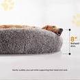 thumbnail image 7 of Calming Dog Beds for Large Dogs, Faux Fur Donut Cuddler Dog Bed, Round Fluffy Pillow, Washable Pet Bed for Dogs Up to 80Lbs, 36inch, 7 of 7