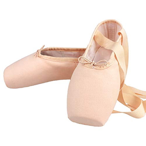 MSMAX Kids Canvas Ballet Shoes Women Professional Dance Flats Toddler/Little Kid/Big Kid
