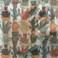 thumbnail image 3 of Cactus Tulle Curtains with Rod Pocket, Mexican Succulent in Pots Botanical Themed Illustration House Plant Arrangement, Sheer Drape for Wedding Party 2 Panels, 7 Sizes, Multicolor, by Ambesonne, 3 of 3